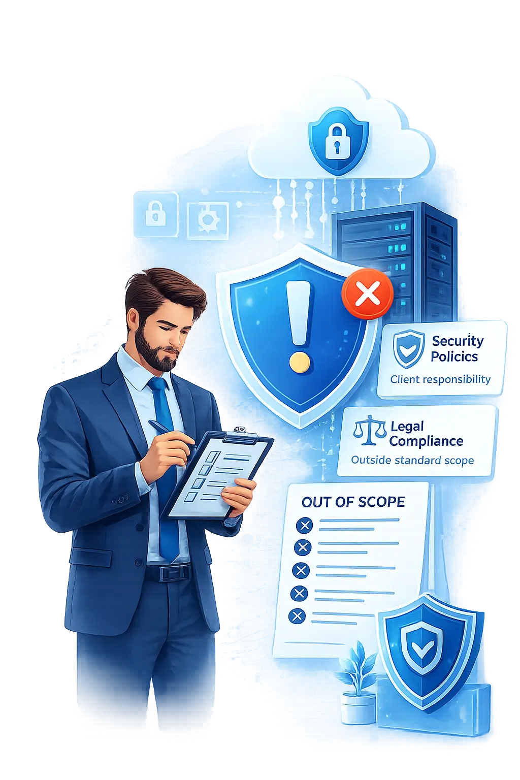 Security and compliance service exclusions
